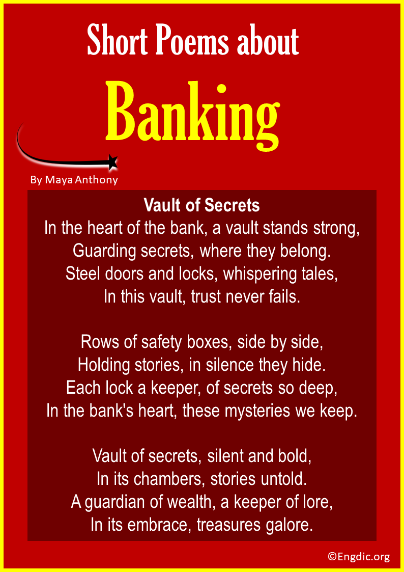 Short Poems about Banking