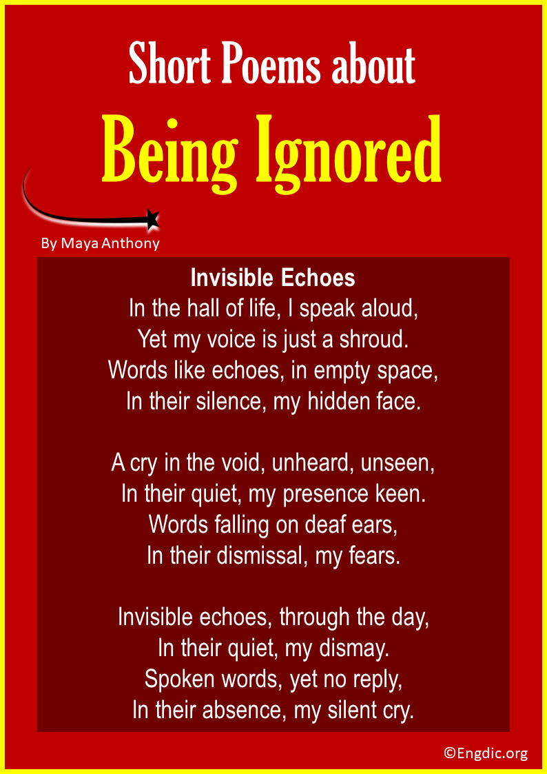 Short Poems about Being Ignored
