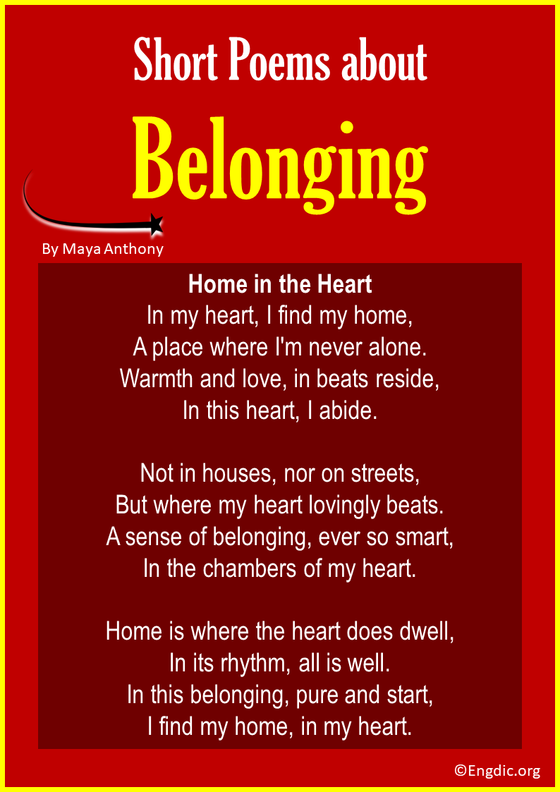 Short Poems about Belonging