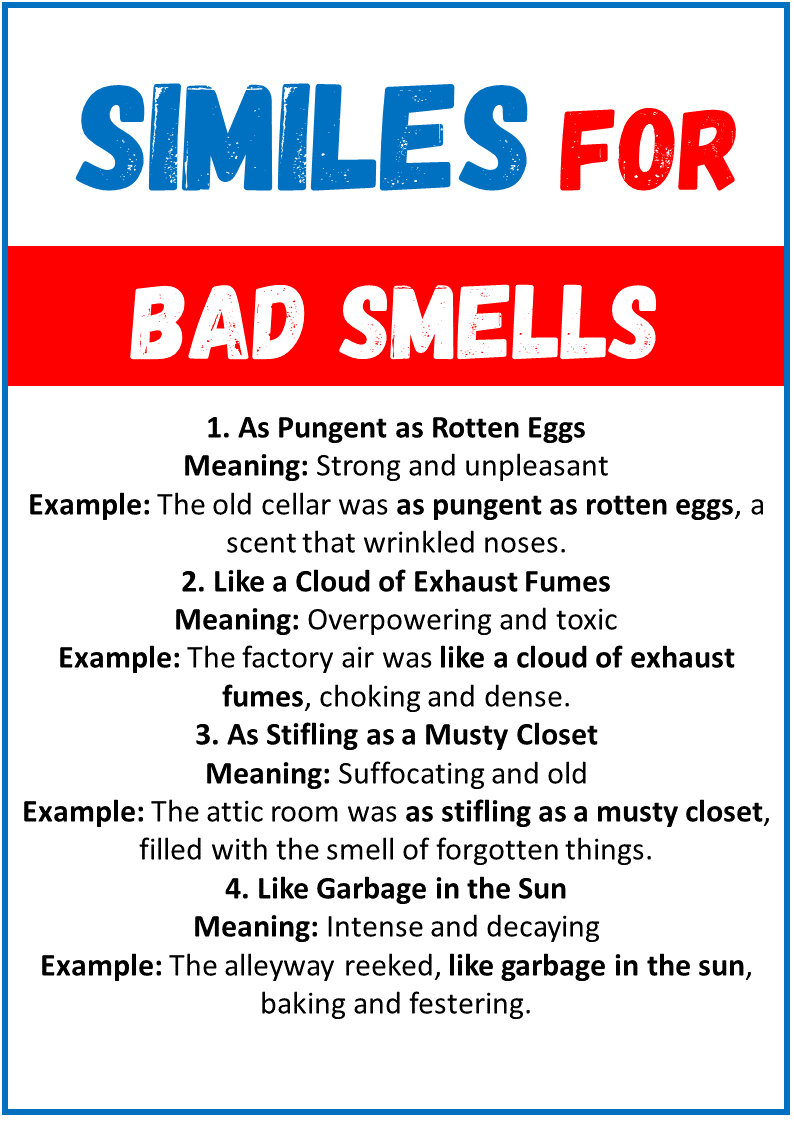 Similes for Bad Smells