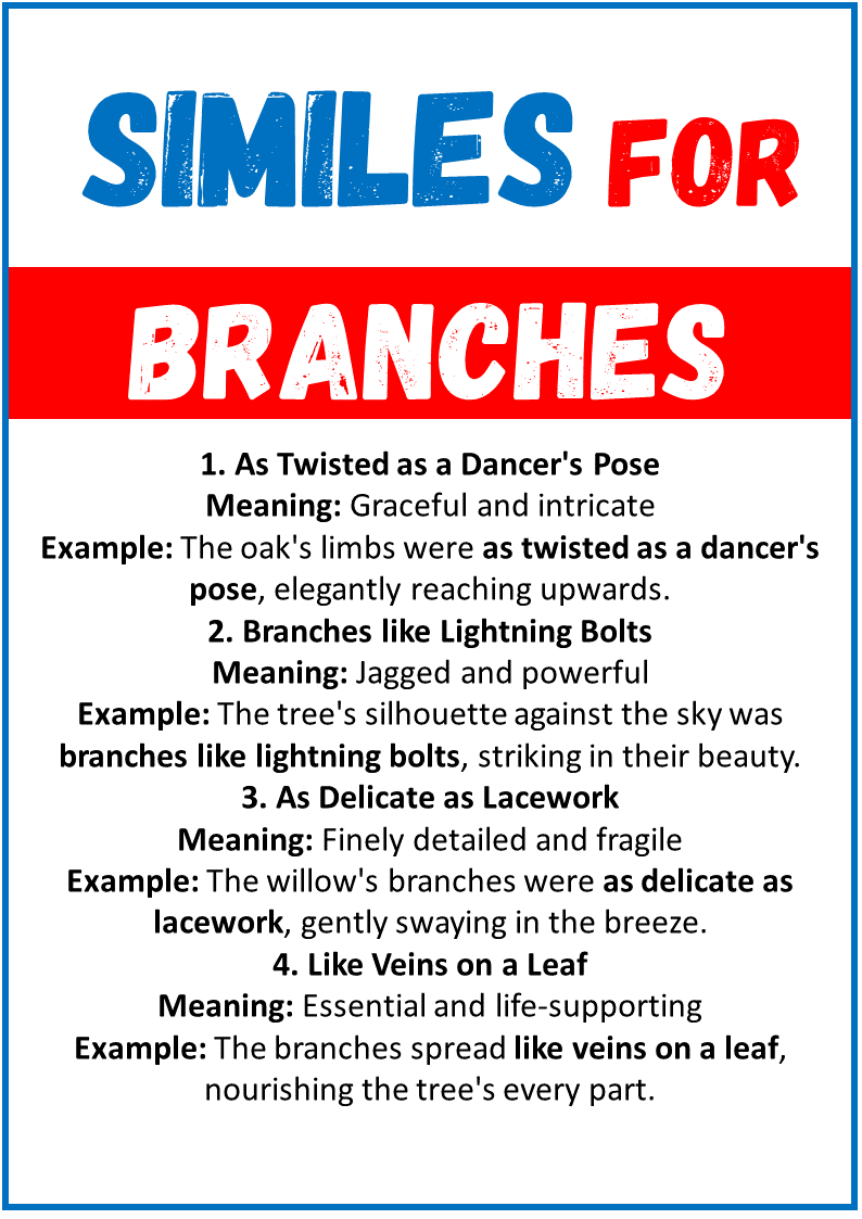 Similes for Branches