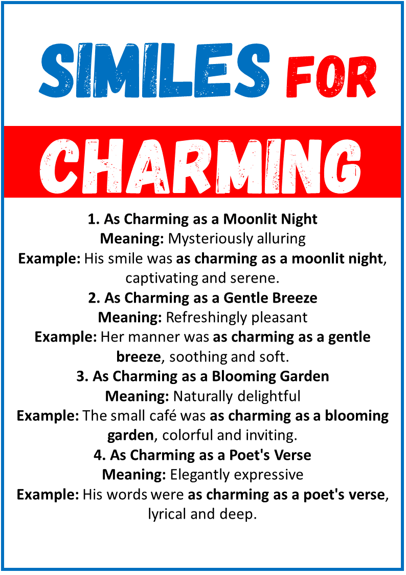 Similes for Charming