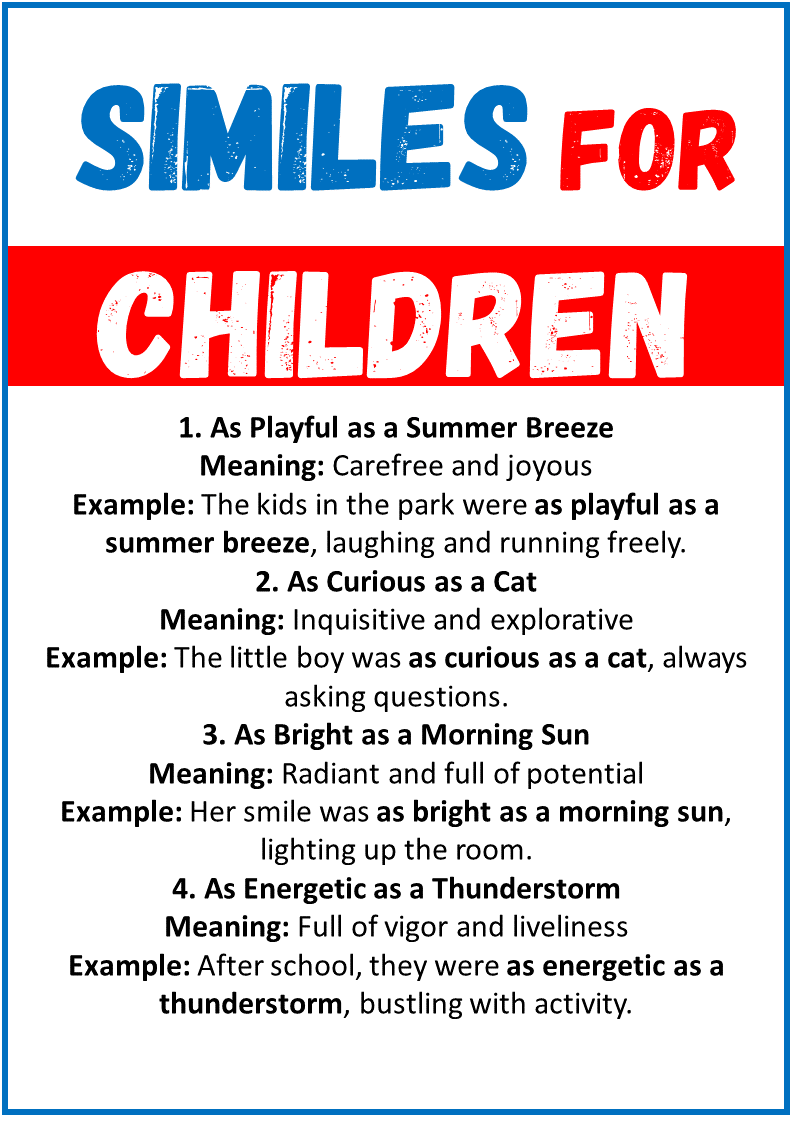 Similes for Children