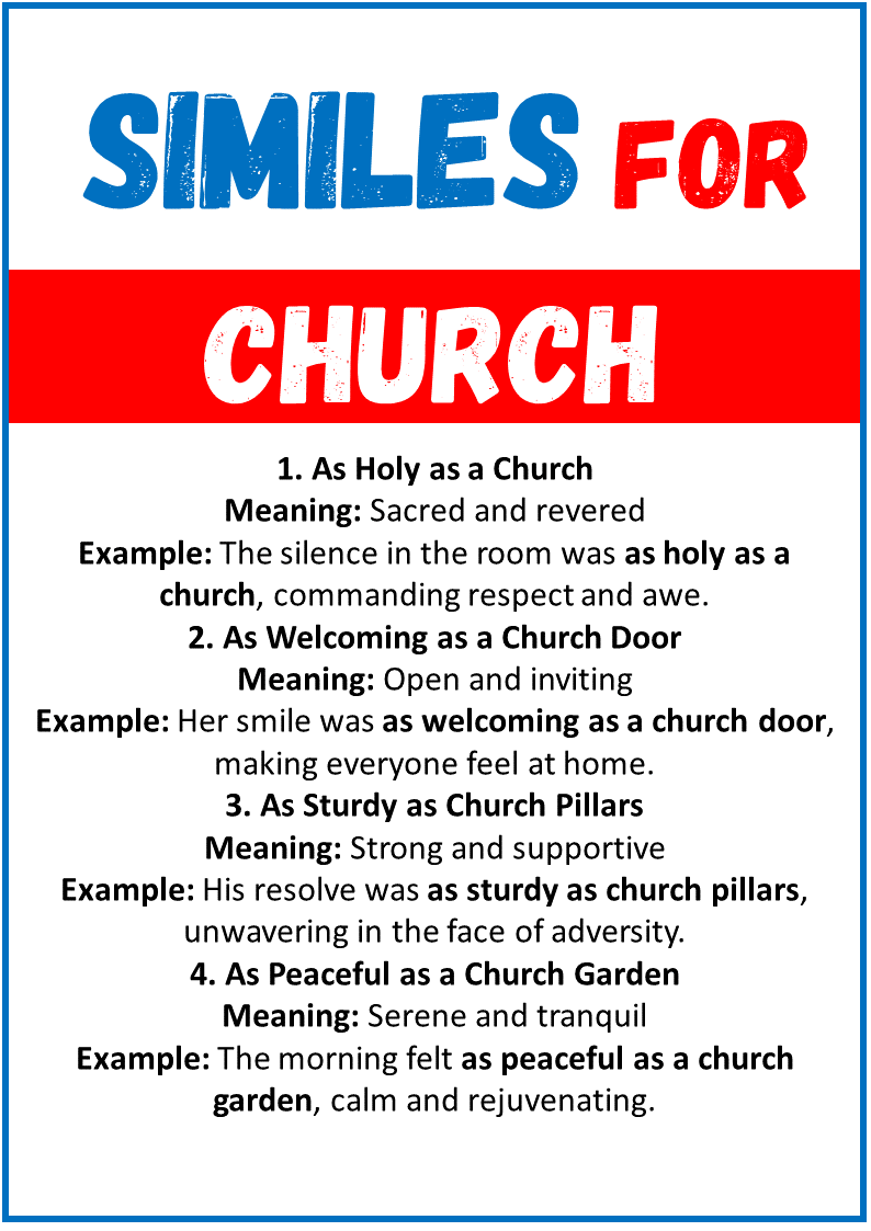 Similes for Church
