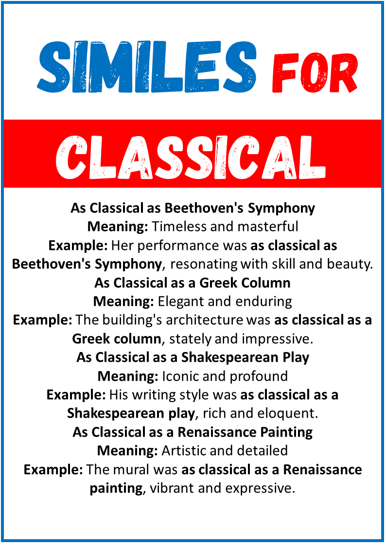 Similes for Classical
