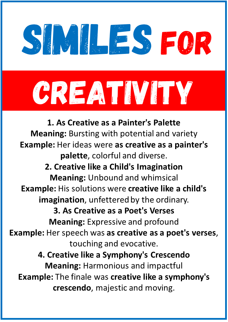 Similes for Creativity