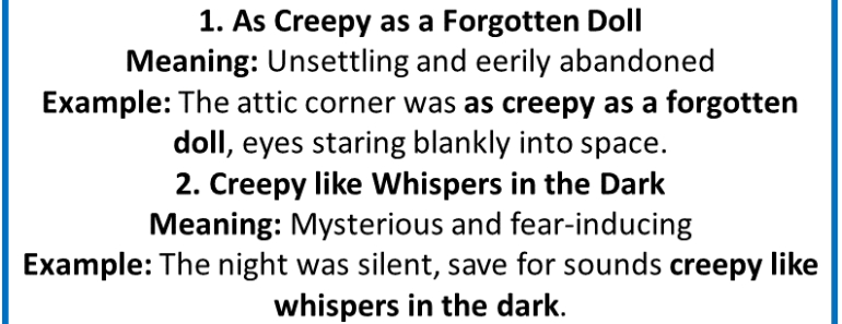 20 Best Similes for Creepiness (With Meanings & Examples)