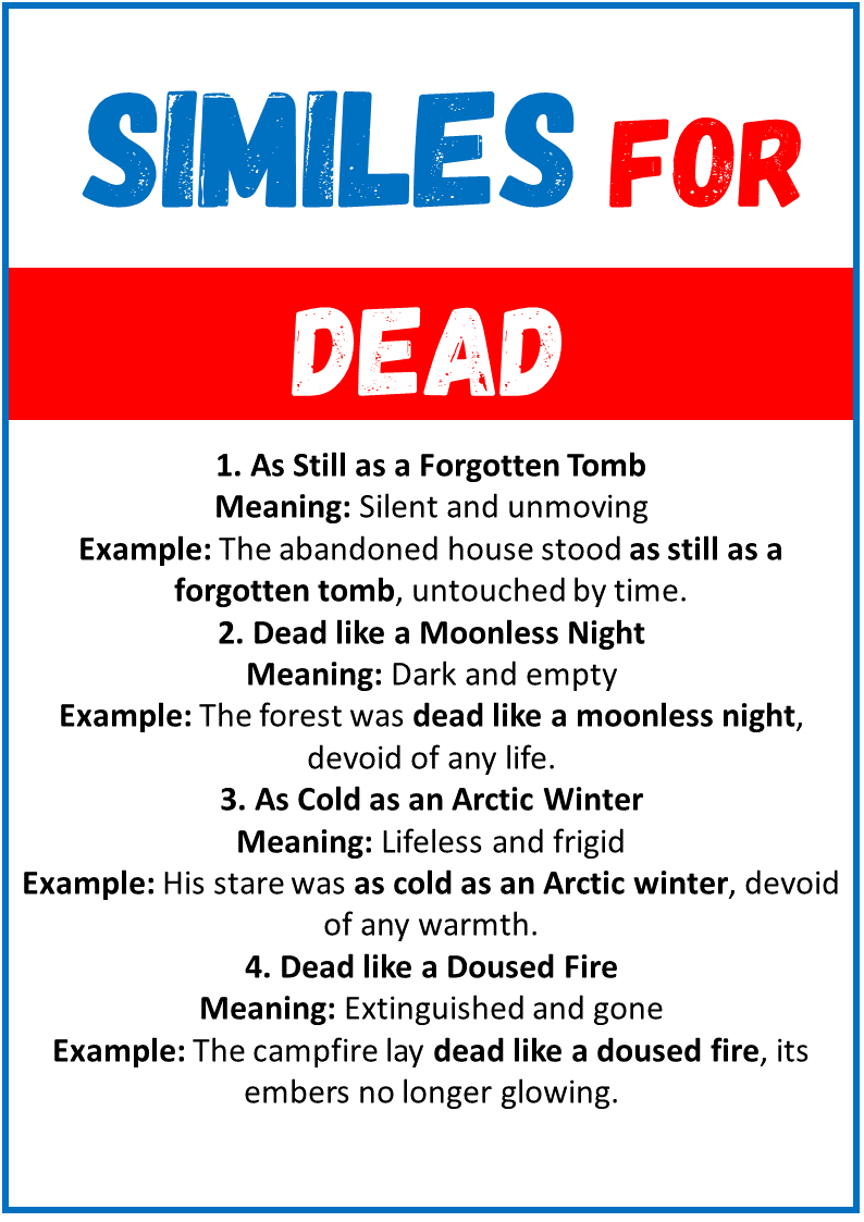 Similes for Dead