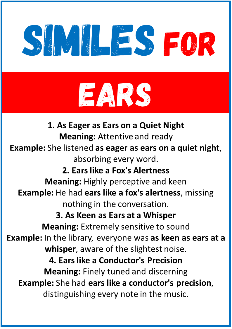 Similes for Ears