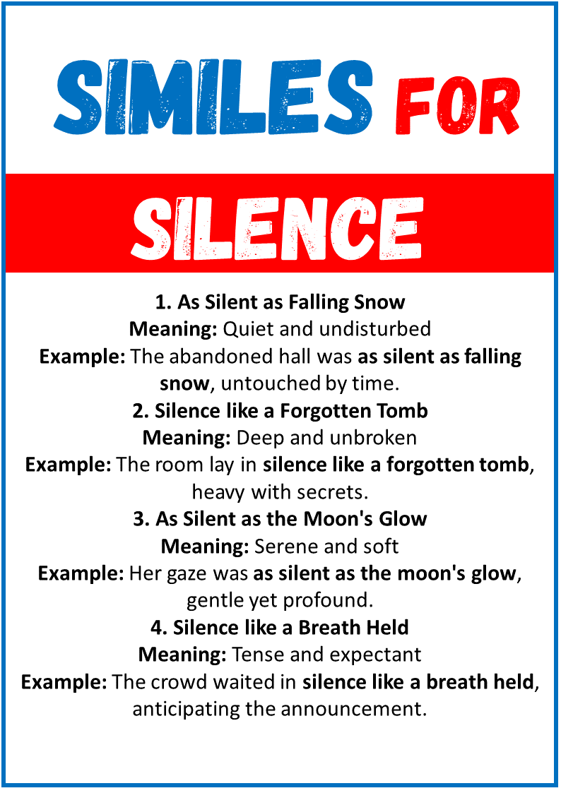 Similes for Silence