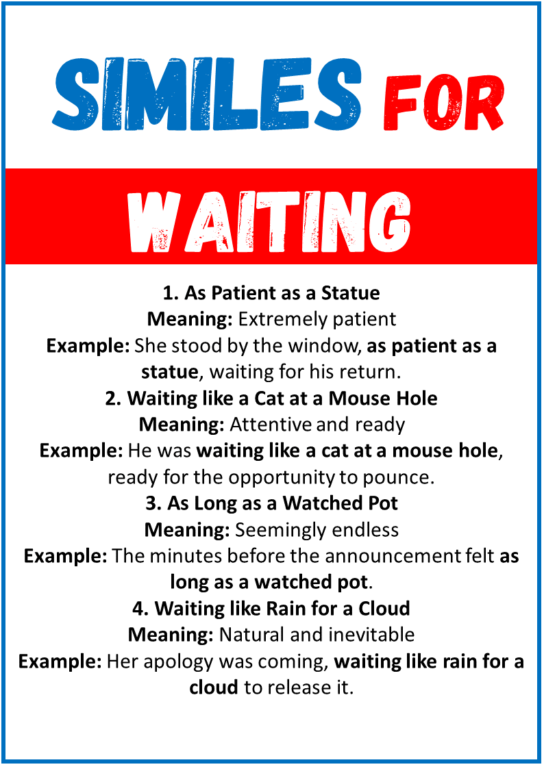 Similes for Waiting