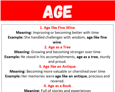 20 Best Similes for Age (with Meanings and Examples)