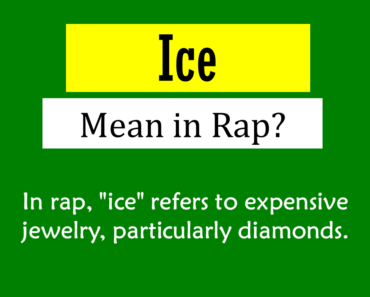 What Does Ice Mean In Rap? Origin and Usage!