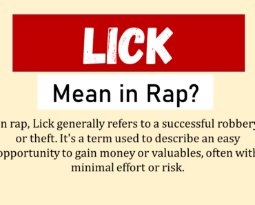 What Does Lick Mean In Rap? (Origin & Usage)