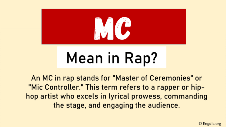 What Does MC Mean In Rap Origin amp Usage EngDic