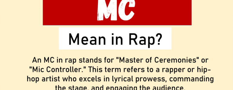 What Does MC Mean In Rap? (Origin & Usage)
