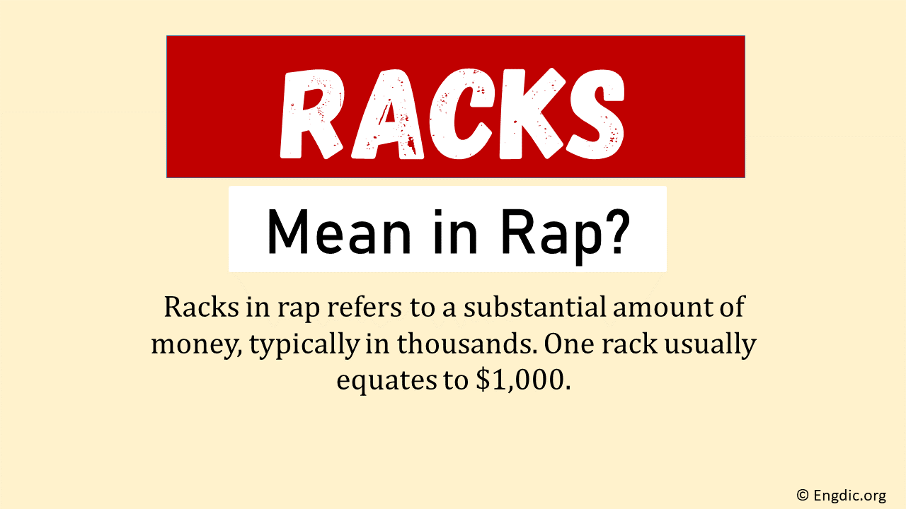 What Does Racks Mean In Rap