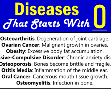 All Diseases that Start with O (Rare, Deadly, and Many More!)