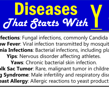 All Diseases that Start with Y (Rare, Deadly, and Many More!)