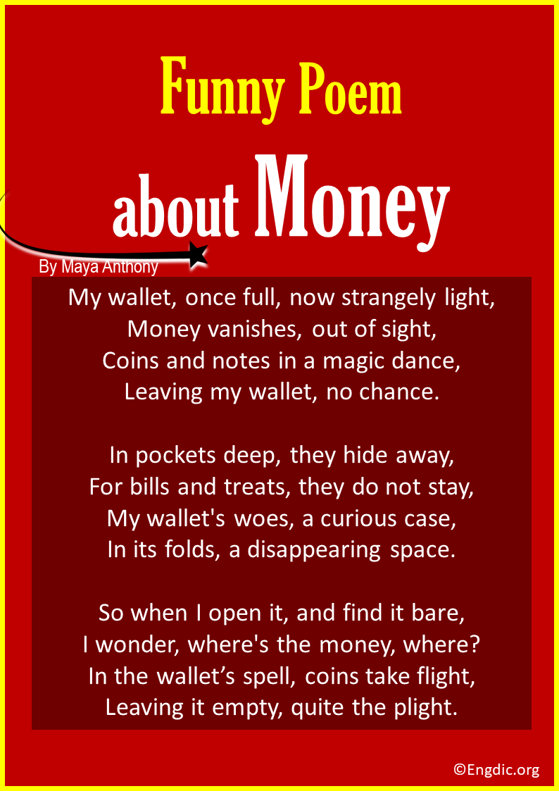 funny poems about Money