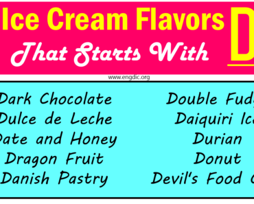 Top Ice Cream Flavors That Start With D