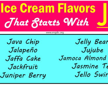 Top Ice Cream Flavors That Start With J