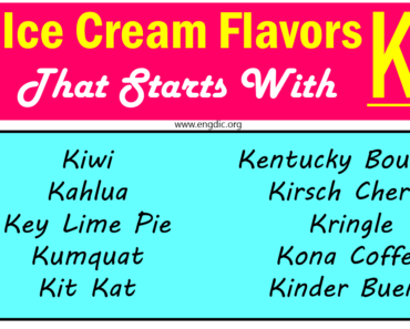 Top Ice Cream Flavors That Start With K