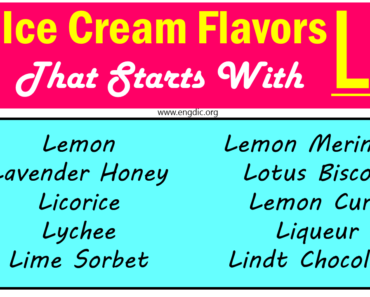 Top Ice Cream Flavors That Start With L