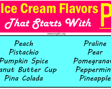 Top Ice Cream Flavors That Start With P