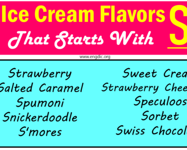 Top Ice Cream Flavors That Start With S