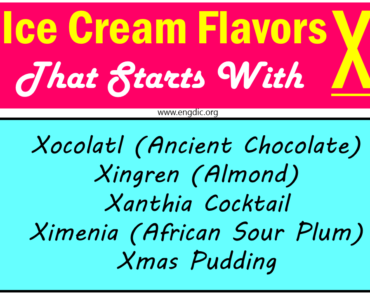 Top Ice Cream Flavors That Start With X