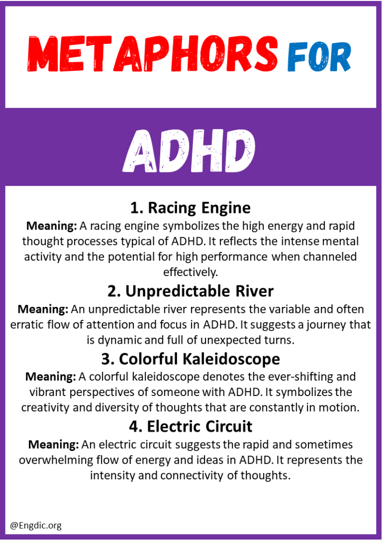 50 Metaphors for ADHD (With Meaning) EngDic
