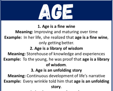 20 Best Metaphors for Age (With Meanings & Examples)