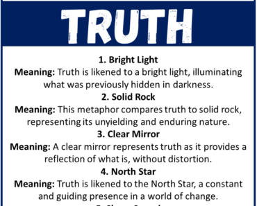 Top Metaphors for Truth with Meaning