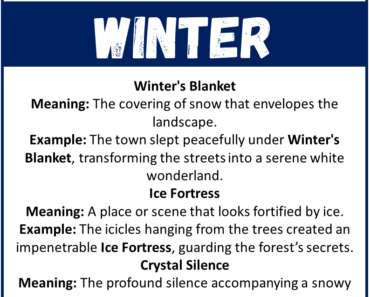 Metaphors for Winter (With Meanings & Examples)