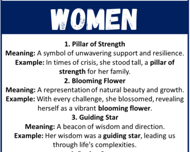 Metaphors for Women (With Meanings & Examples)