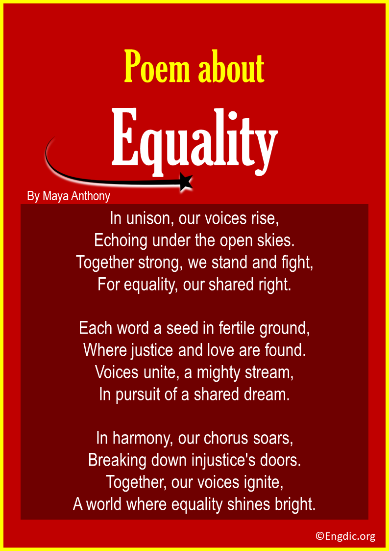 essay about equality poem