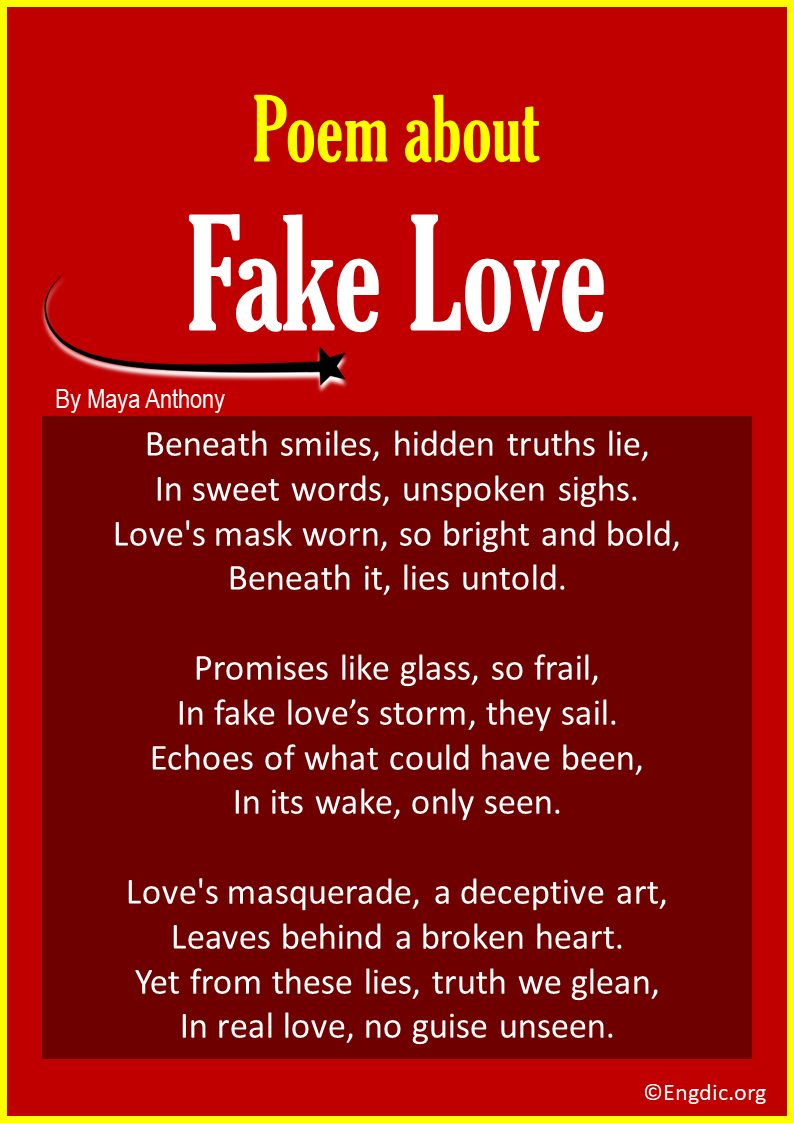 10 Best Short Poems About Fake Love - EngDic