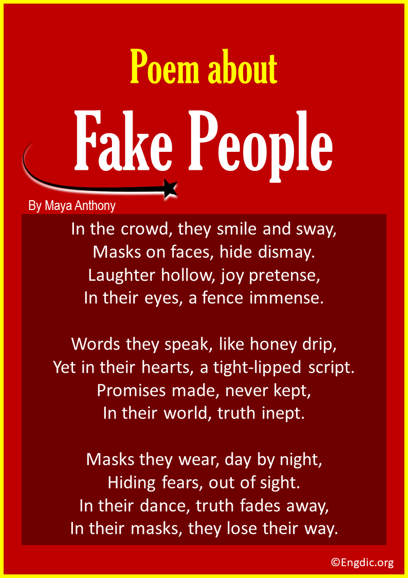poems about Fake People