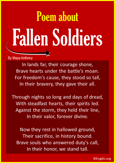 10 Best Short Poems About Fallen Soldiers - EngDic