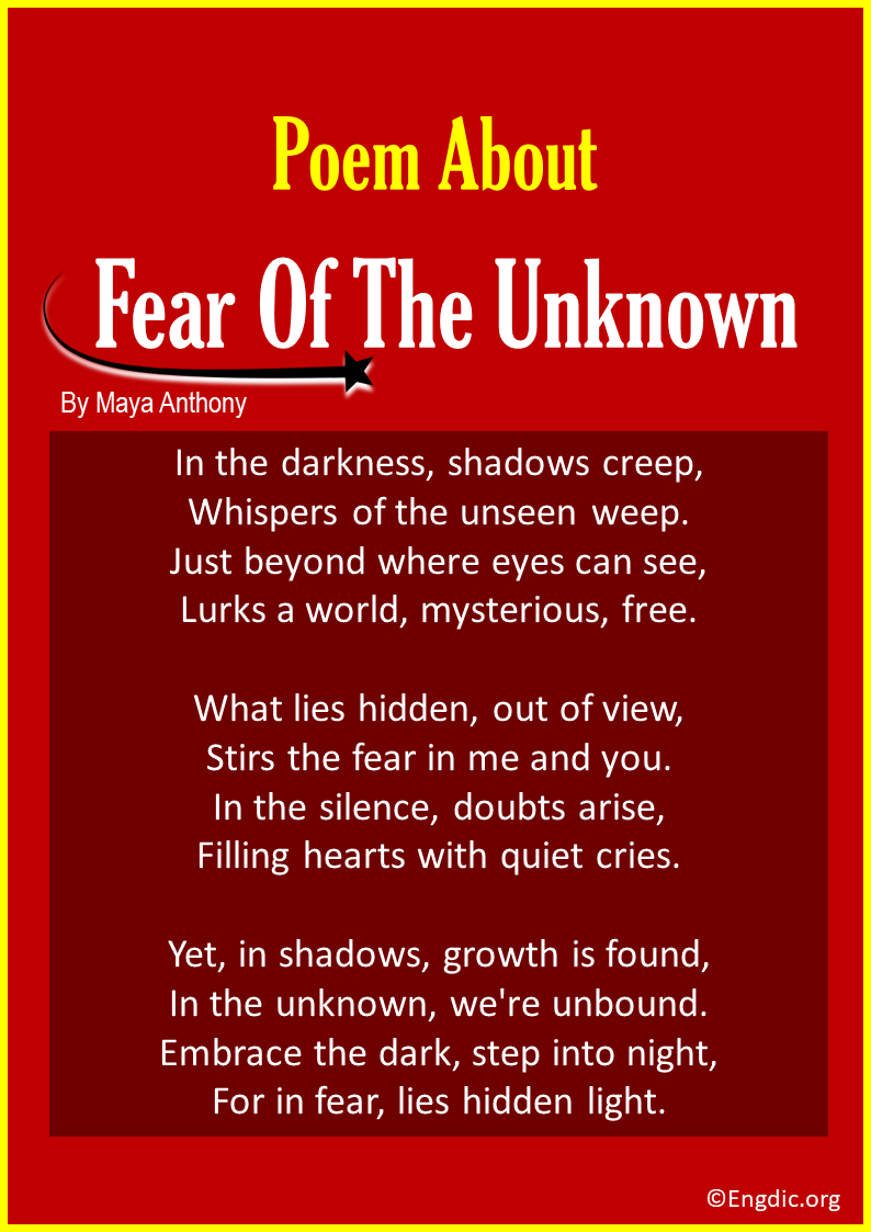 poems about Fear Of The Unknown