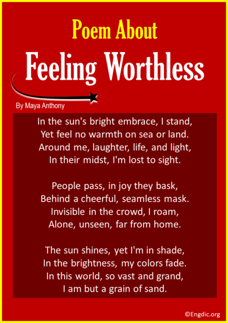 10 Best Short Poems About Feeling Worthless - EngDic