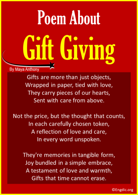 10 Best Short Poems About Gift Giving - EngDic