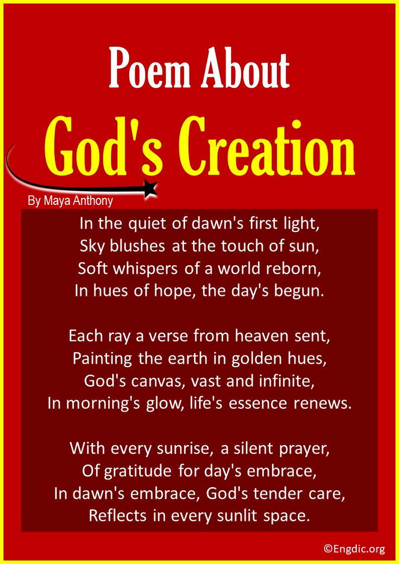 poems about God's Creation
