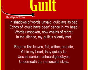 10 Short Poems About Guilt