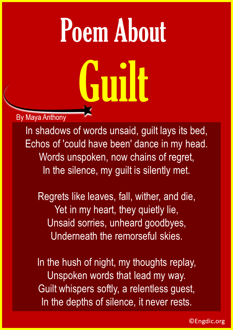 10 Short Poems About Guilt - EngDic