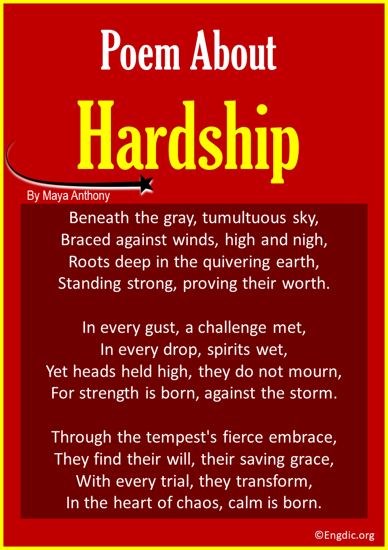 poems about Hardship