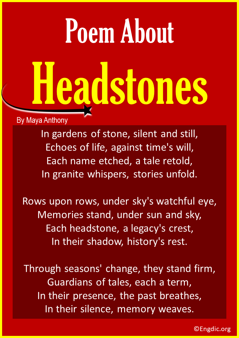 poems about Headstones
