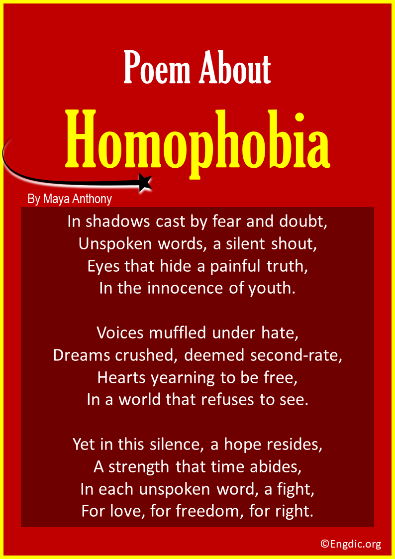 poems about Homophobia