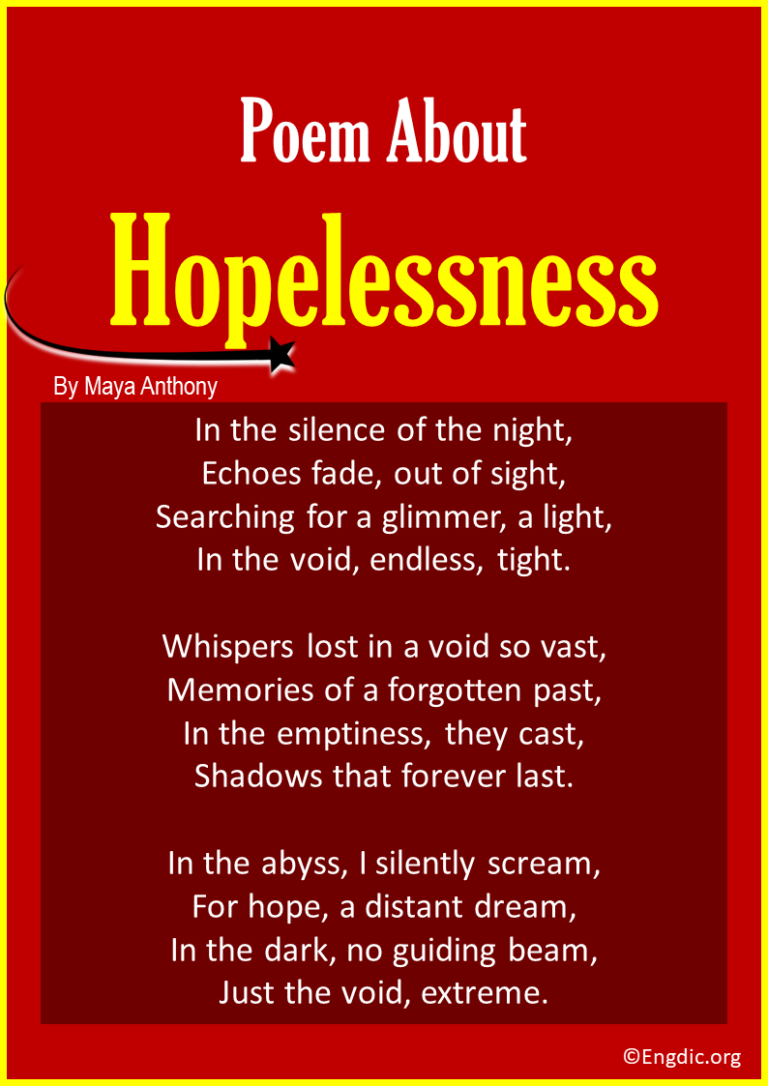 10 Best Short Poems about Hopelessness - EngDic